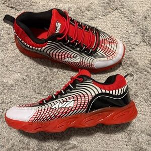 Avia Red and Black Kids Sneakers